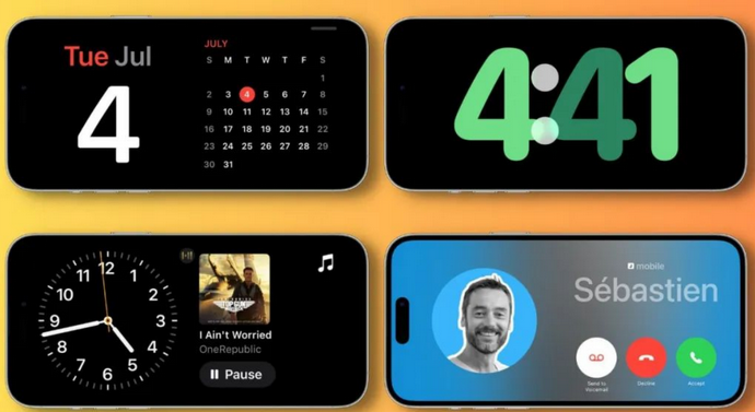 新都苹果手机维修分享iOS17横屏充电待机显示有什么好处 