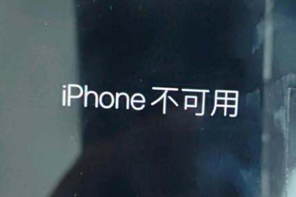 新都苹果服务网点分享锁屏界面显示“iPhone 不可用”如何解决 