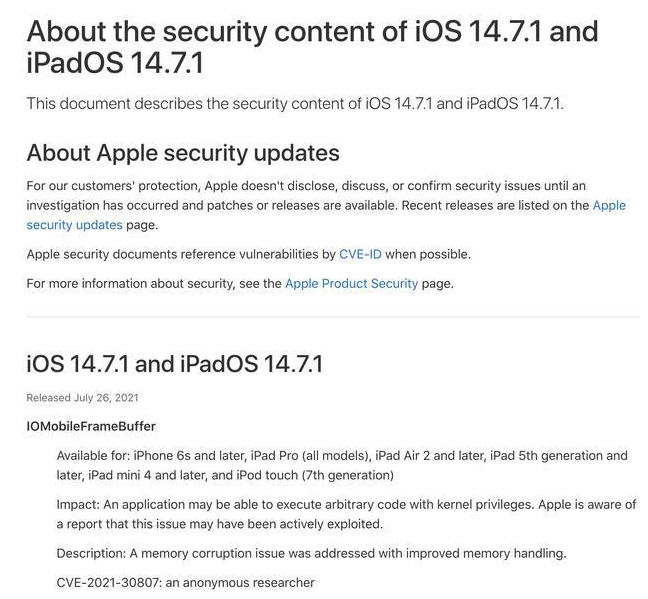 新都苹果手机维修分享iOS 14.7.1 正式版更新内容及升级方法 